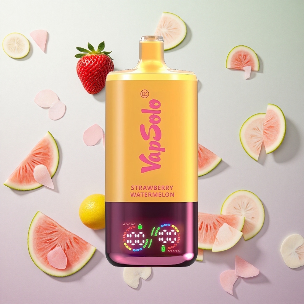 VapSolo Triple 30000 Puffs Fragola Anguria & Pesca Limone Italy wholesale 40ml 3 serbatoi