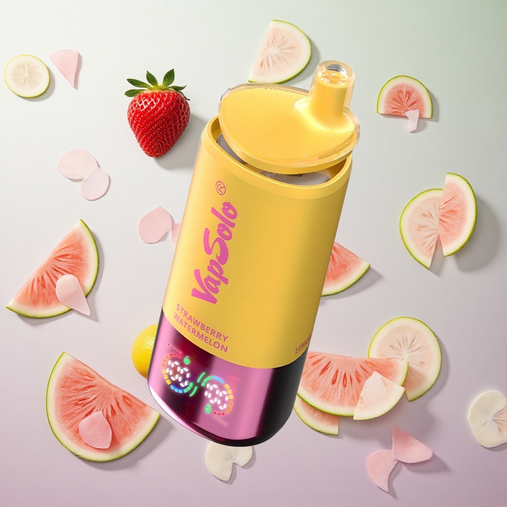 VapSolo Triple 30000 Puffs Fragola Anguria & Pesca Limone Italy wholesale 40ml 3 serbatoi
