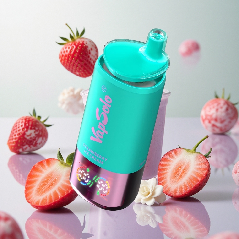 VapSolo Triple 30000 Puffs Fragola Gelato Italy wholesale 40ml 3 serbatoi
