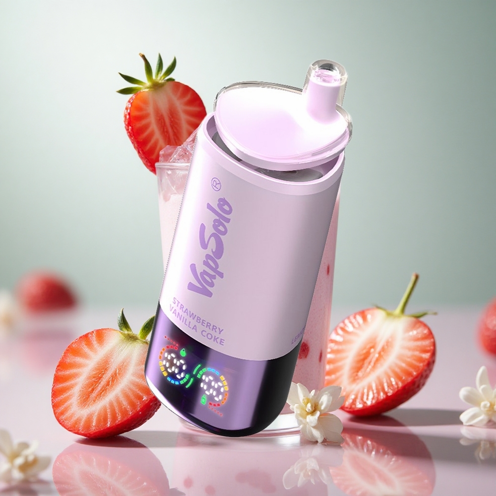 VapSolo Triple 30000 Puffs Fragola Vaniglia Coke 40ml Italy wholesale Tipo-C