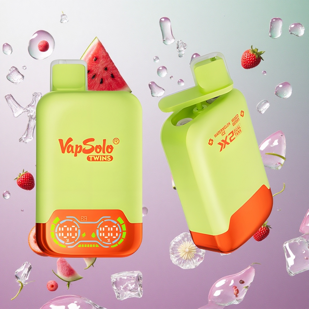 Vapsolo Twins 20000 Puffs Anguria Ghiaccio & Frutti di Bosco Italy wholesale 40ml 2 serbatoi