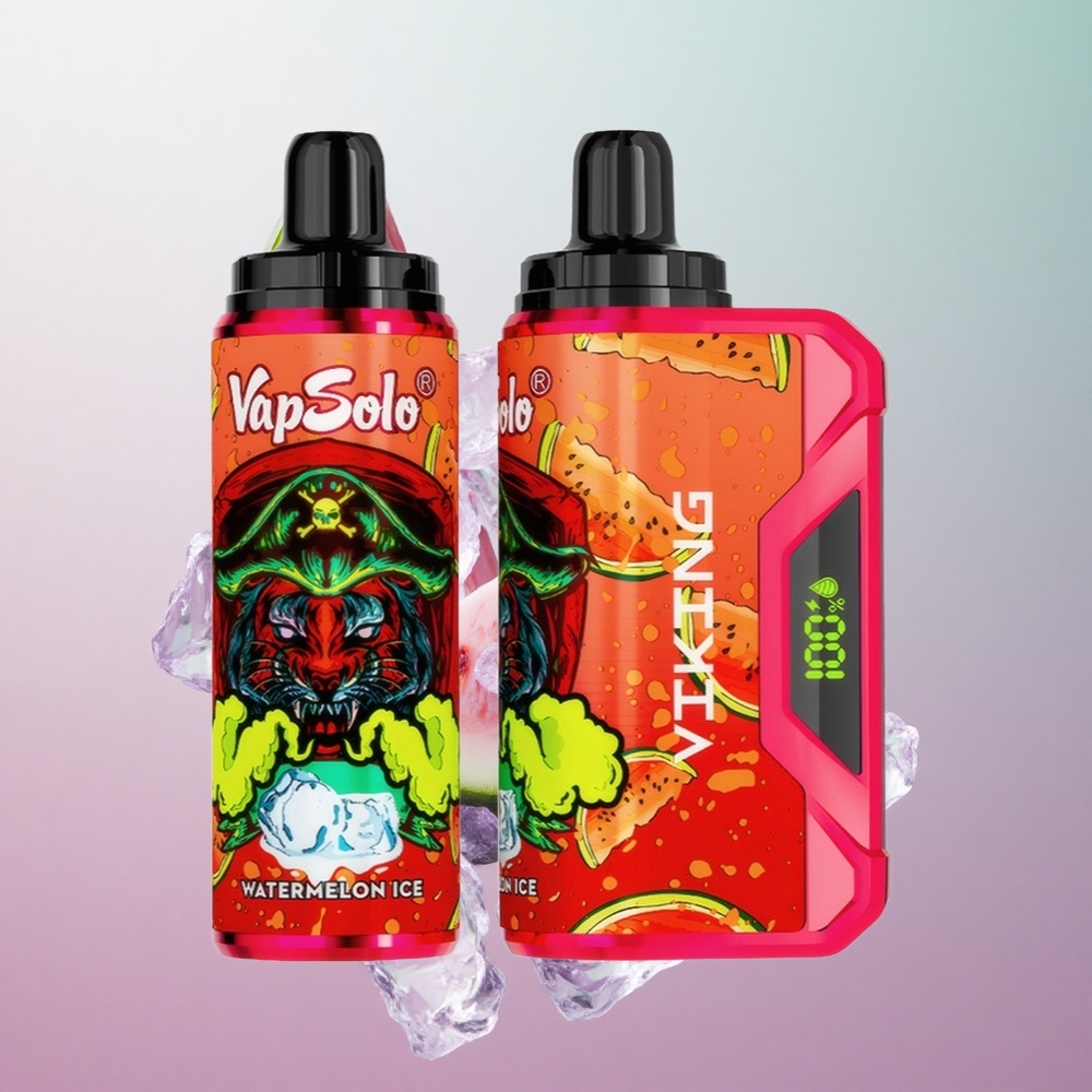 VapSolo VIKING 12000 Puffs Anguria Ghiaccio Italy wholesale Display LED
