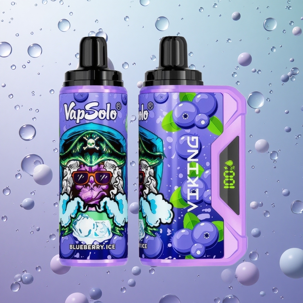 VapSolo VIKING 12000 Puffs Blu Mirtillo Italy wholesale con 22ml E-Liquid