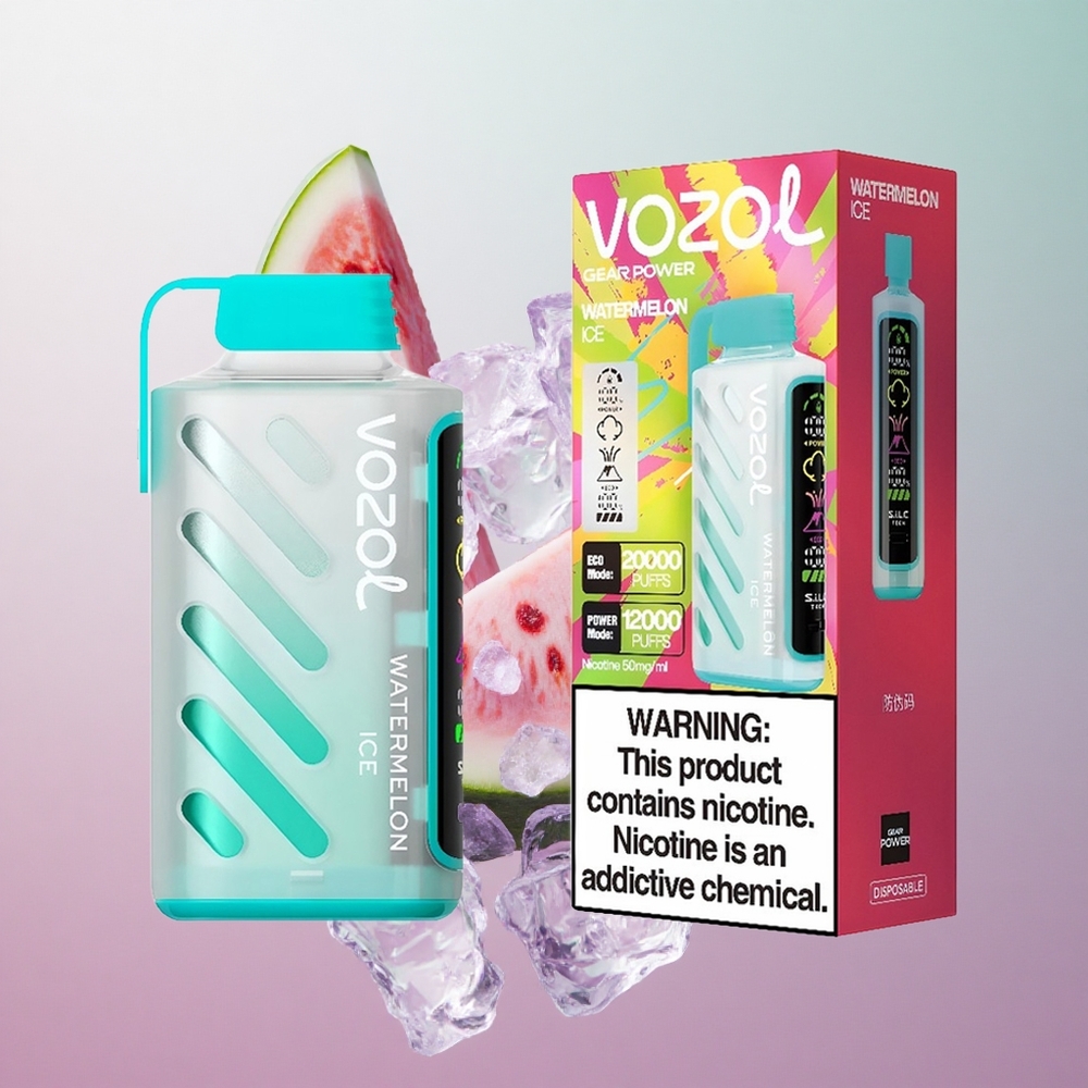 VOZOL Gear Power 20000 Puffs Anguria Ghiaccio Italy wholesale Display Schermo Intero