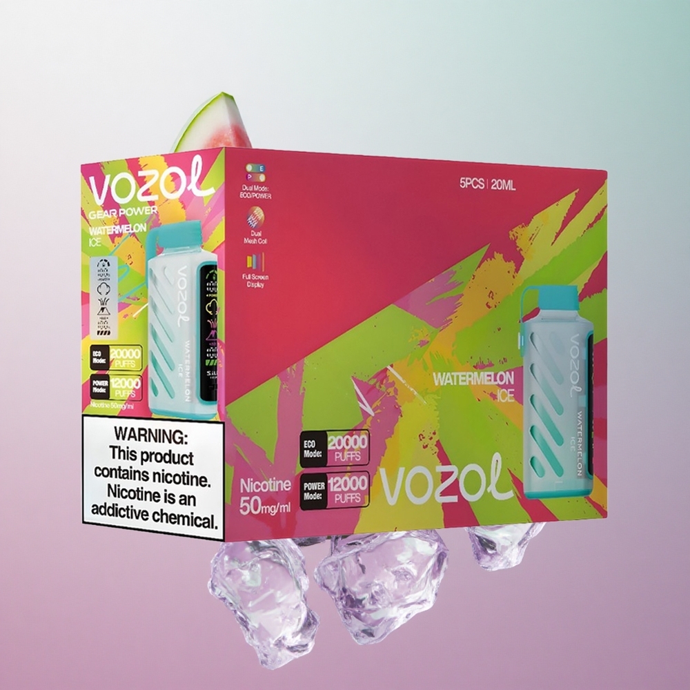 VOZOL Gear Power 20000 Puffs Anguria Ghiaccio Italy wholesale Display Schermo Intero