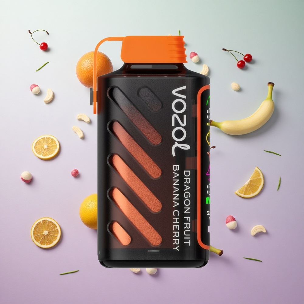 VOZOL Gear Power 20000 Puffs Frutto del Drago Banana Ciliegia Italy wholesale Schermo Intero Dual Mesh Coil