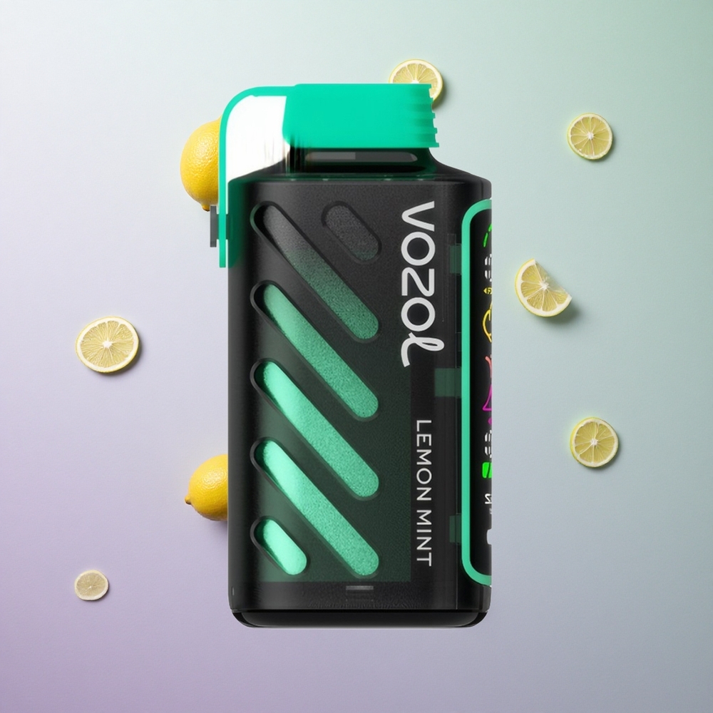 VOZOL Gear Power 20000 Puffs Limone Menta Italy wholesale Schermo Intero Display Dual Mesh Coil