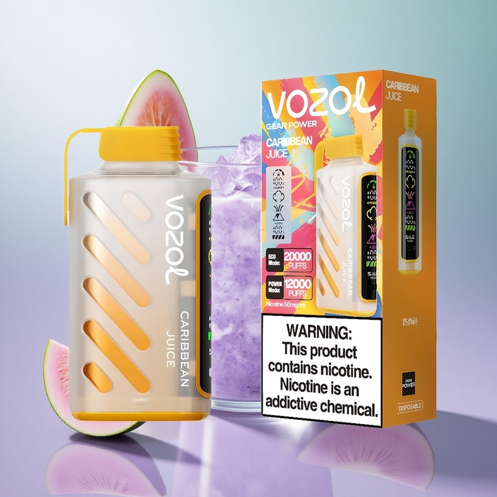 VOZOL Gear Power 20000 Puffs Succo dei Caraibi Italy wholesale Display Schermo Intero