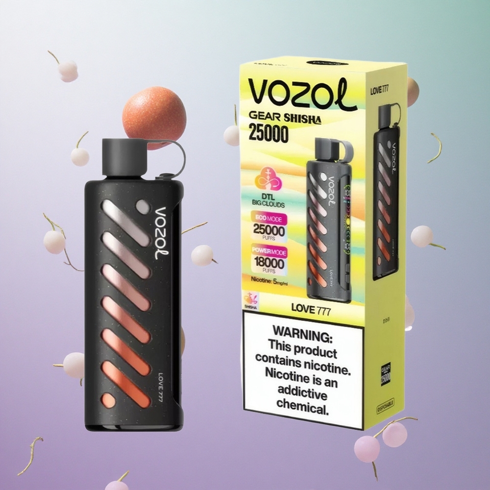 VOZOL Gear Shisha 25000 Puffs 30 Gusti Deliziosi Love 777 Italy wholesale Dual Mesh Dual Modes