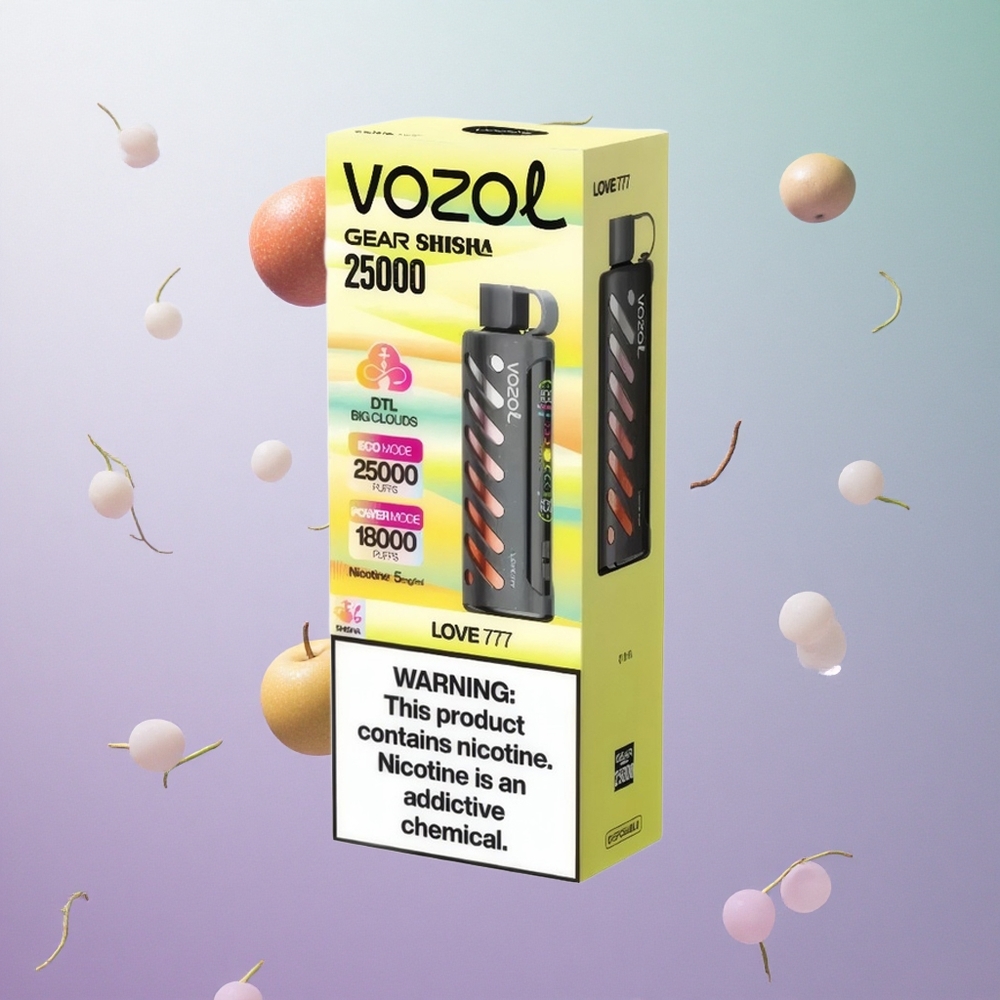 VOZOL Gear Shisha 25000 Puffs 30 Gusti Deliziosi Love 777 Italy wholesale Dual Mesh Dual Modes