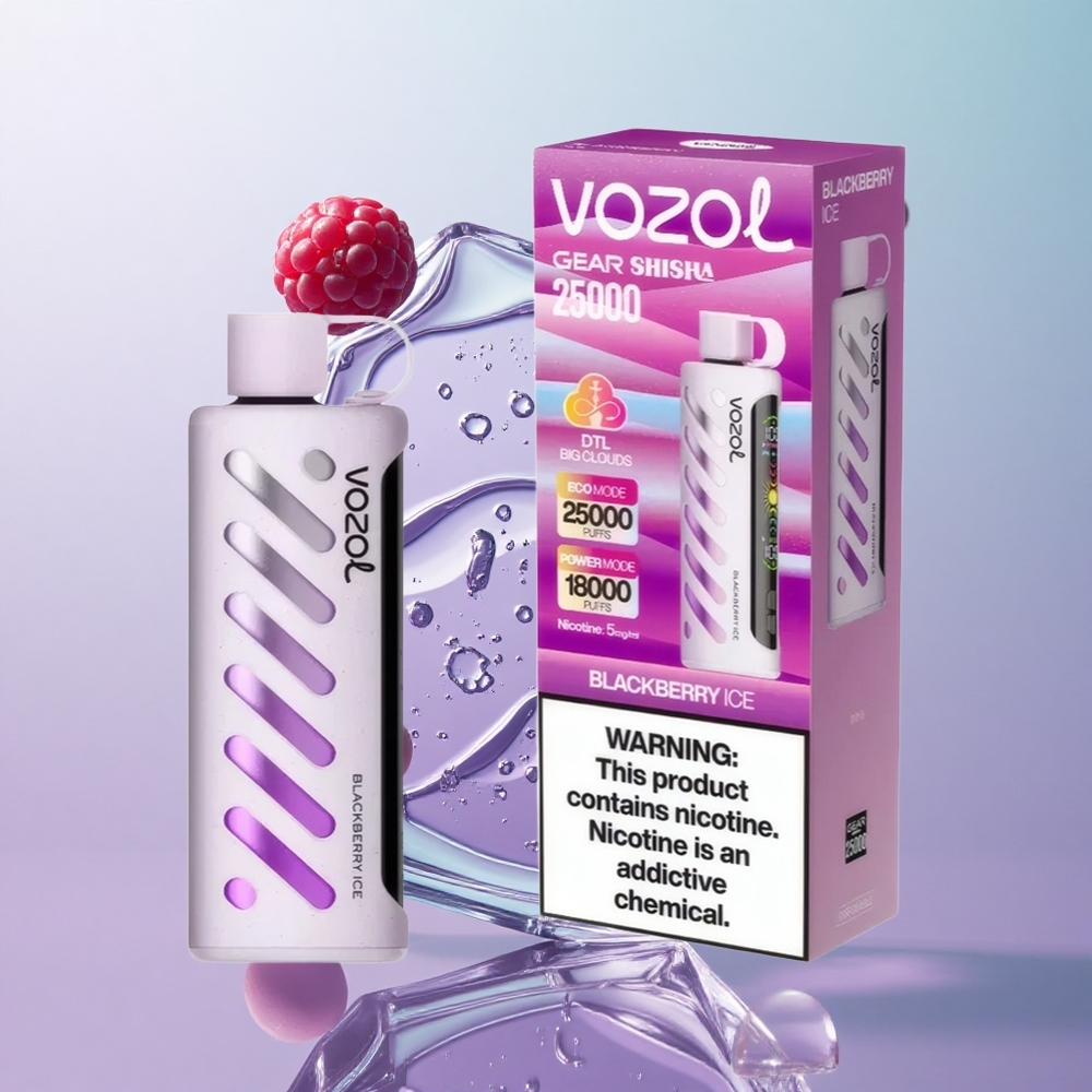 VOZOL Gear Shisha 25000 Puffs Mirtillo Ghiaccio Italy wholesale S.i.L.C Tech 30 Gusti