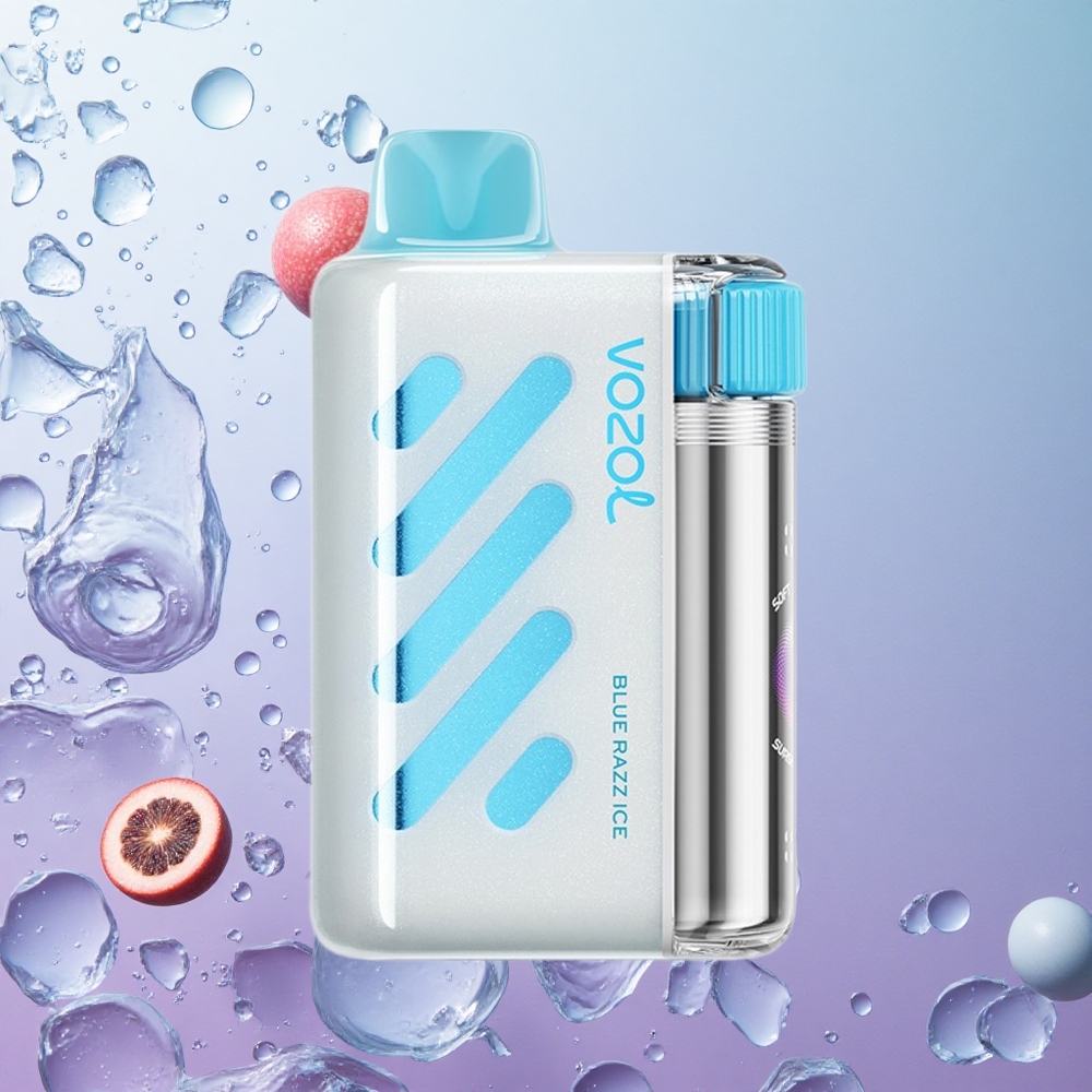VOZOL VISTA 40000 Puffs MTL Ricaricabile Blue Razz Ice Italy wholesale Display Mesh Coil