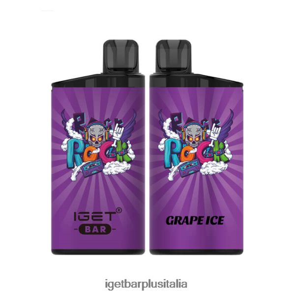 IGET Vape Online | Barretta iget senza nicotina da 3500 boccate ghiaccio d'uva