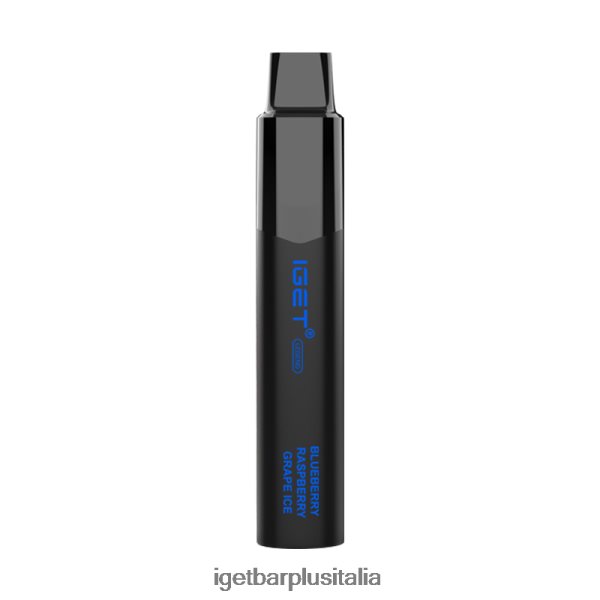 IGET E Cigarette | iget legend 4000 sbuffi senza nicotina gelato all'uva, more e lamponi