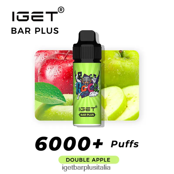 IGET Vape Online | Barretta iget senza nicotina più kit di svapo doppia mela