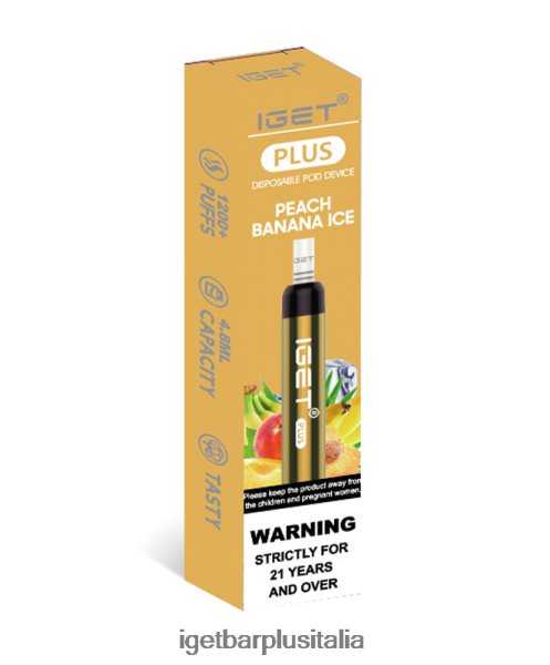 IGET Vape Italy | iget plus ghiacciolo alla banana e pesca