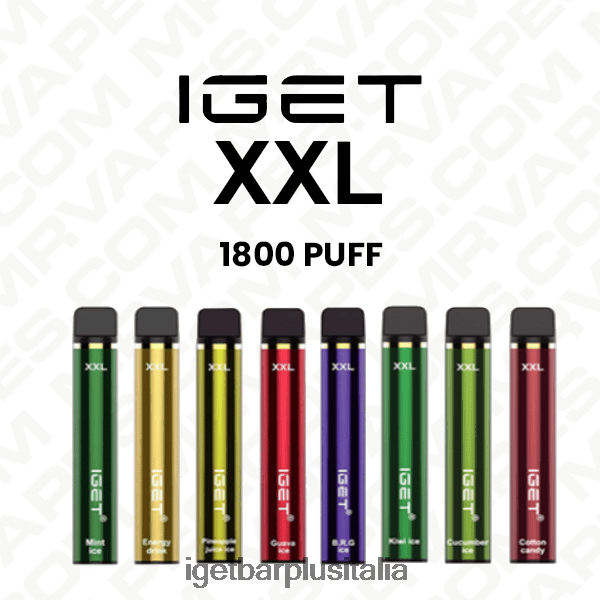 IGET Vapes Italy | iget xxl vaporizzatore usa e getta all'ingrosso (1800 puff)