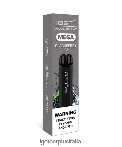 IGET E Cigarette | divento mega ghiaccio alla mora