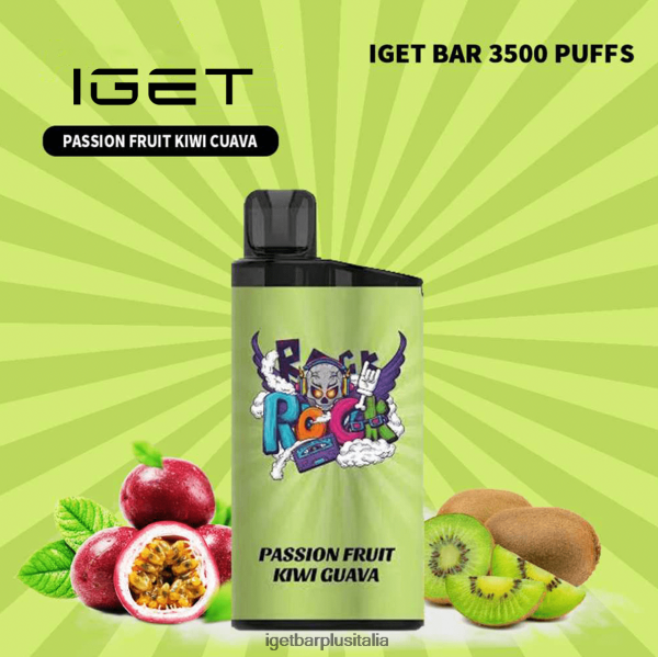 IGET Bar Italia | barra iget - 3500 sbuffi frutto della passione, kiwi, guava