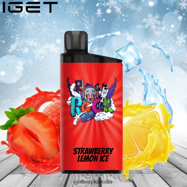 IGET Bar Italia | barra iget - 3500 sbuffi gelato alla fragola e limone