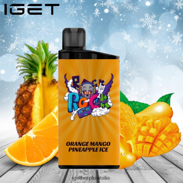 IGET E Cigarette | barra iget - 3500 sbuffi ananas mango arancione