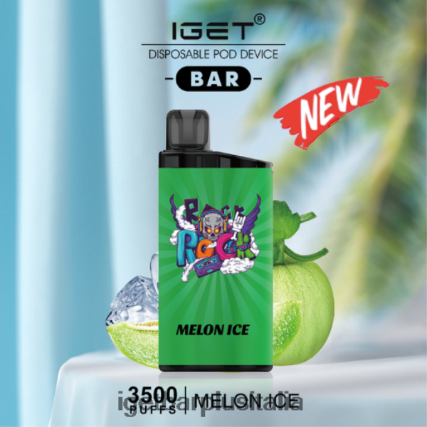 IGET E Cigarette | barra iget - 3500 sbuffi ghiaccio al melone