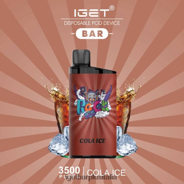 IGET E Cigarette | barra iget - 3500 sbuffi ghiaccio alla cola