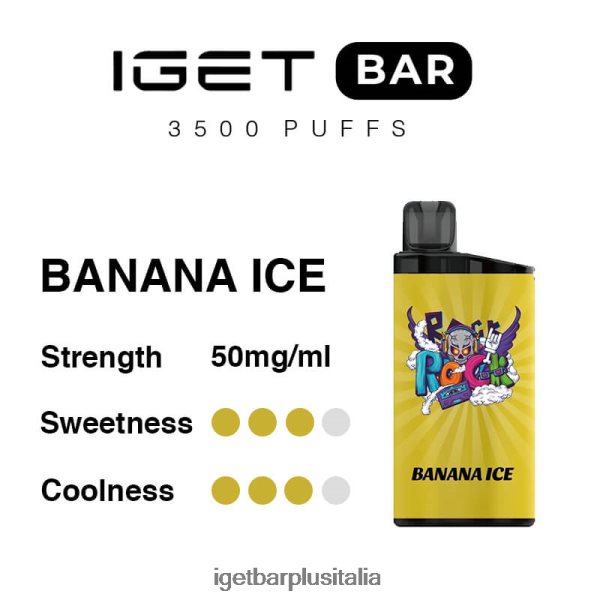 IGET Italia | barra iget 3500 boccate ghiaccio alla banana
