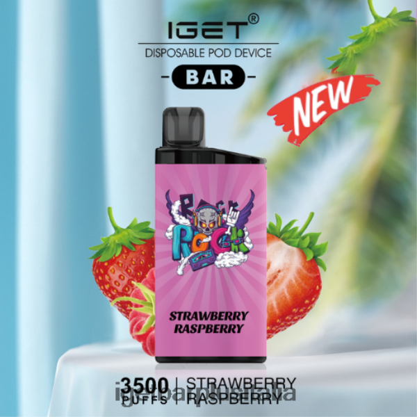 IGET Italia | barra iget - 3500 sbuffi lampone fragola