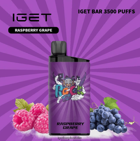 IGET Italy | barra iget - 3500 sbuffi uva lampone