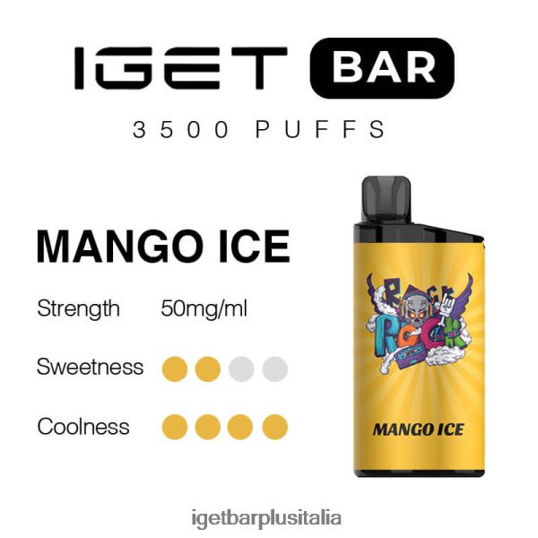 IGET Sigaretta Elettronica | barra iget 3500 boccate ghiaccio al mango