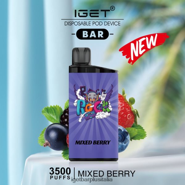 IGET Vape Italia | barra iget - 3500 sbuffi frutti di bosco misti