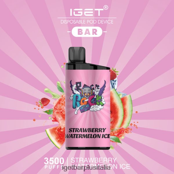 IGET Vape Italy | barra iget - 3500 sbuffi gelato alla fragola e anguria