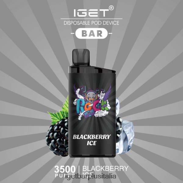 IGET Vape Italy | barra iget - 3500 sbuffi ghiaccio alla mora