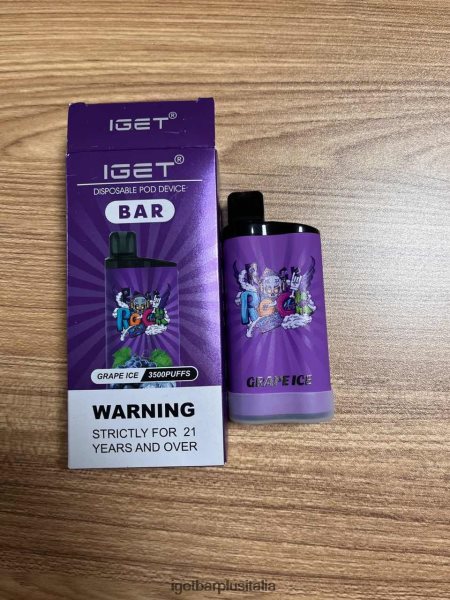 IGET Vape Online | barra iget 3500 boccate ghiaccio d\'uva