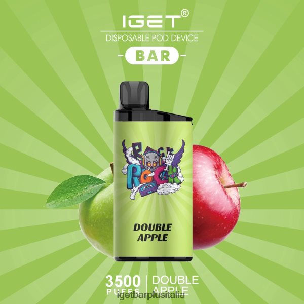 IGET Vape Online | barra iget - 3500 sbuffi doppia mela