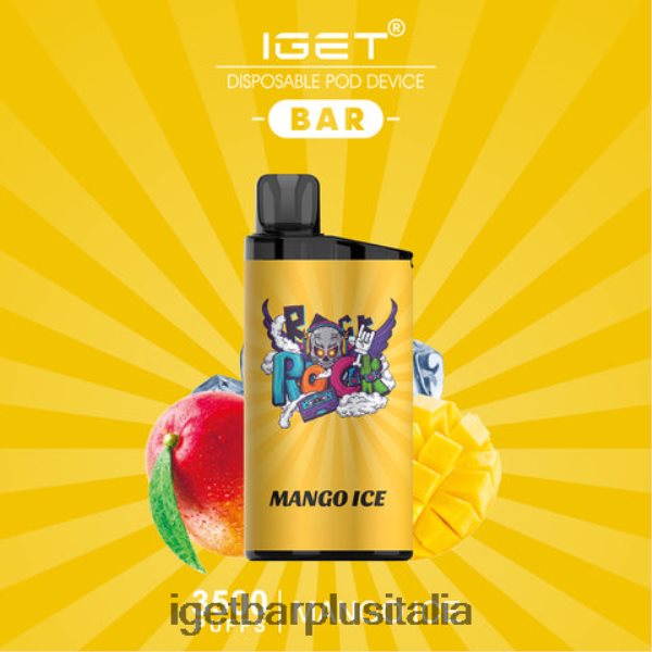 IGET Vapes Italy | barra iget - 3500 sbuffi Mango