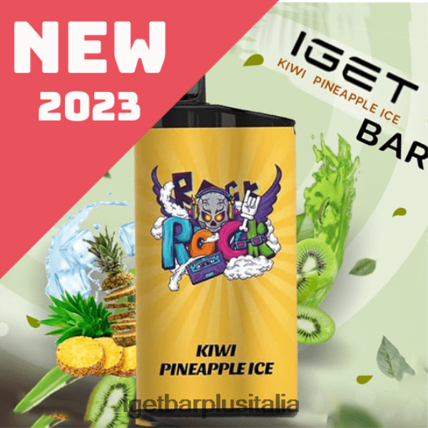 IGET Vapes Italy | barra iget - 3500 sbuffi ghiaccio al kiwi e ananas