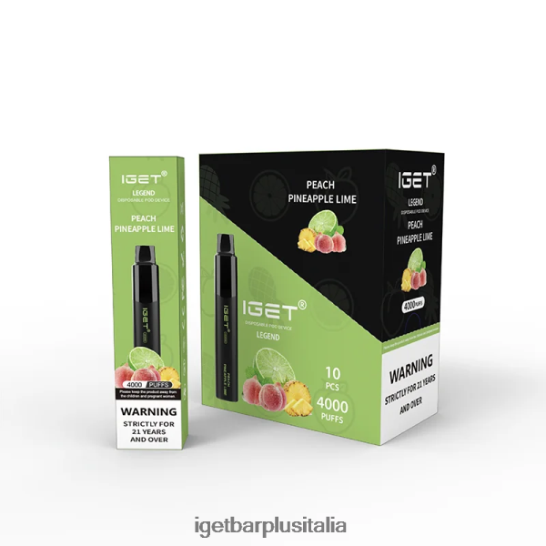 IGET Bar Italy | iget legend 4000 sbuffi pesca, ananas, lime