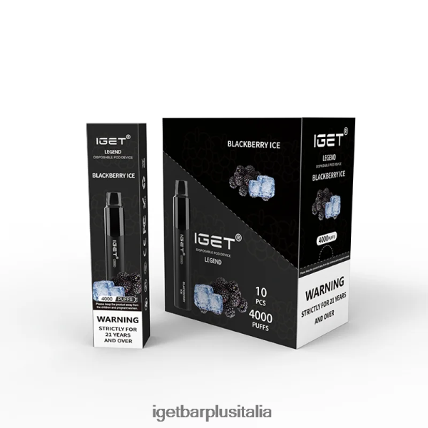IGET E Cigarette | iget legend 4000 sbuffi ghiaccio alla mora
