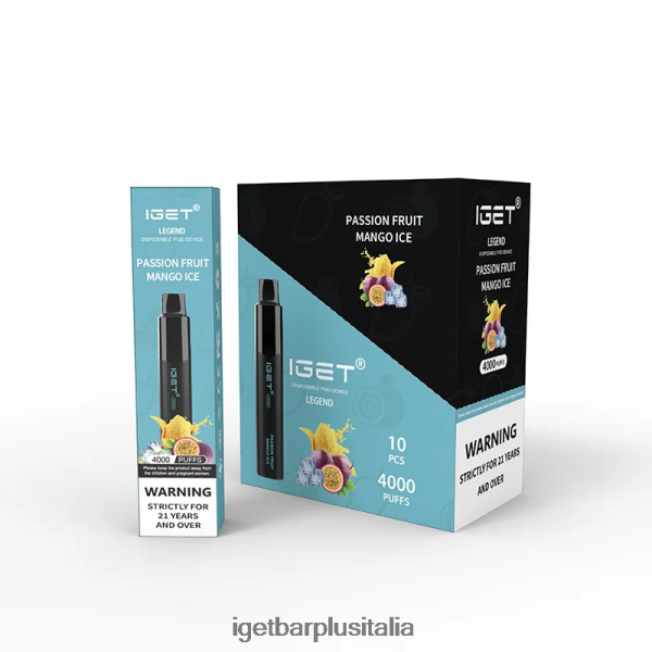 IGET Italia | iget legend 4000 sbuffi ghiaccio al mango al frutto della passione