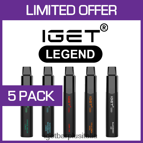 IGET Italy | iget legend - 4000 puff - conf. da 5