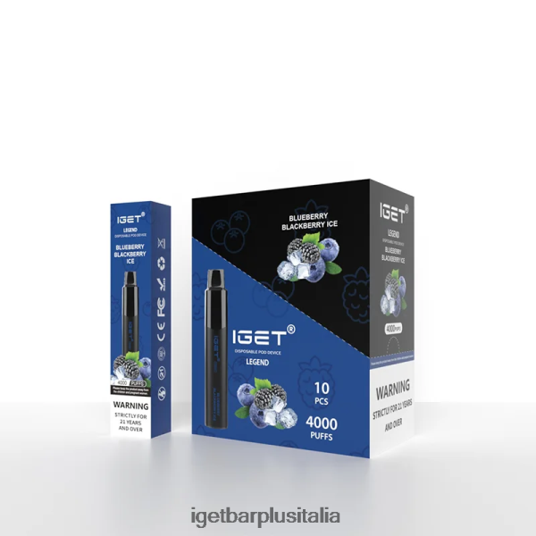 IGET Italy | iget legend 4000 sbuffi ghiaccio alla mora e mirtillo