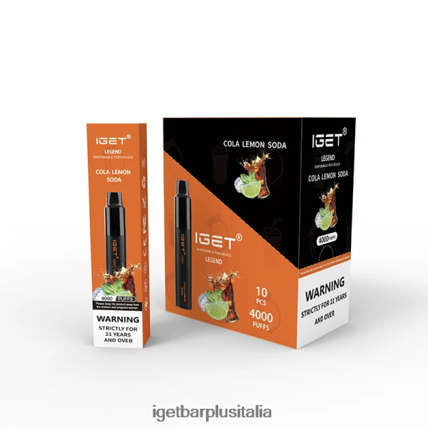 IGET Sigaretta Elettronica | iget legend 4000 sbuffi Cola e limone soda