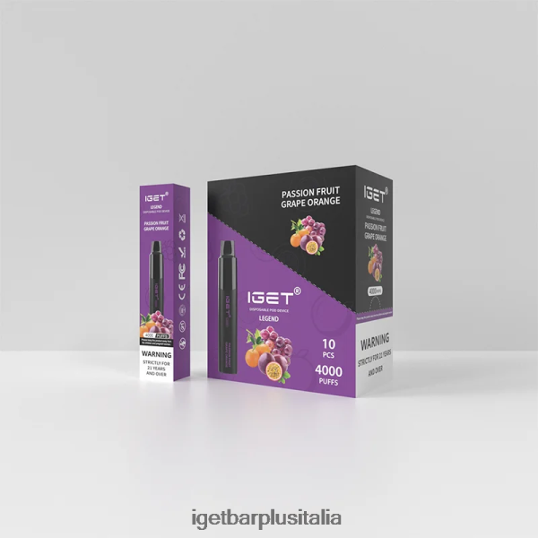 IGET Sigaretta Elettronica | iget legend 4000 sbuffi frutto della passione uva arancia