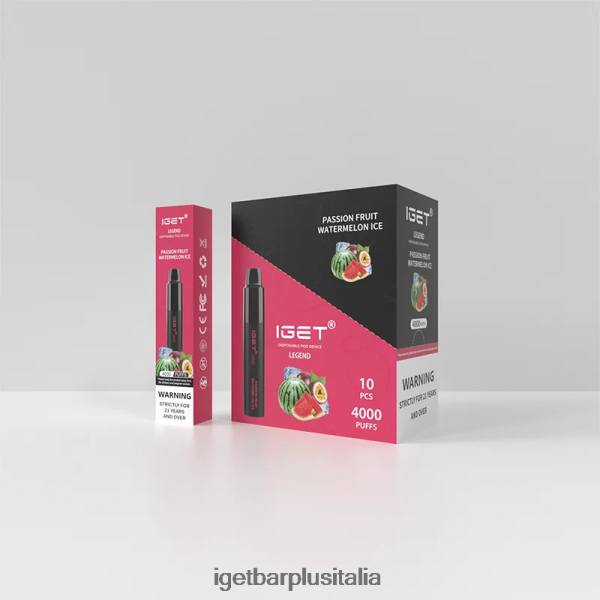 IGET Sigaretta Elettronica | iget legend 4000 sbuffi ghiaccio di anguria al frutto della passione