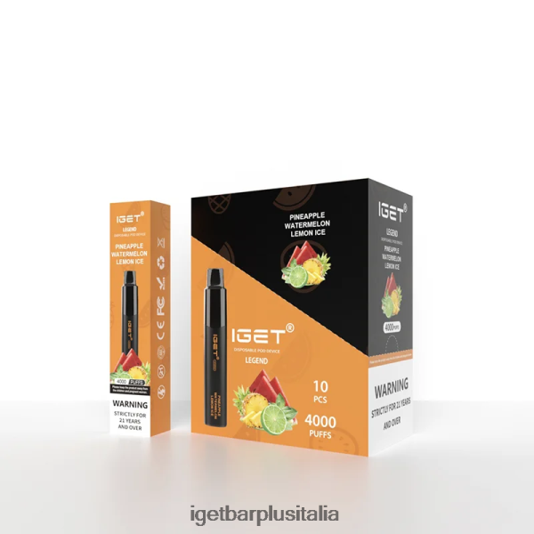 IGET Vape Italia | iget legend 4000 sbuffi ananas, anguria, limone, ghiaccio