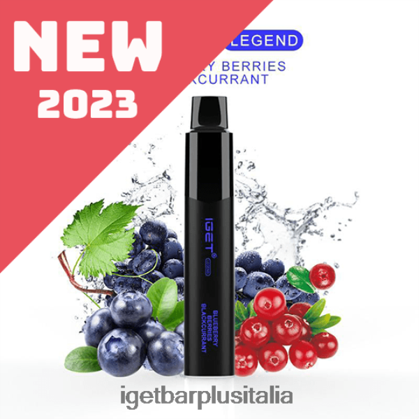 IGET Vape Italy | leggenda iget - 4000 sbuffi bacche di mirtillo ribes nero