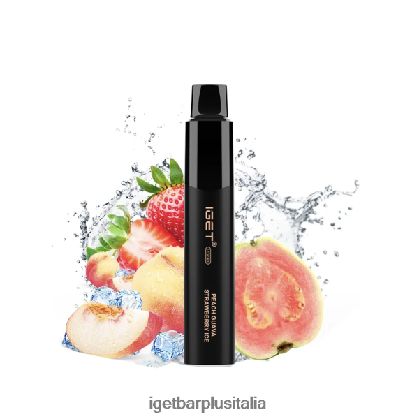 ghiaccio alla fragola e guava alla pesca