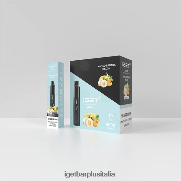 IGET Vape Online | iget legend 4000 sbuffi melone banana mango